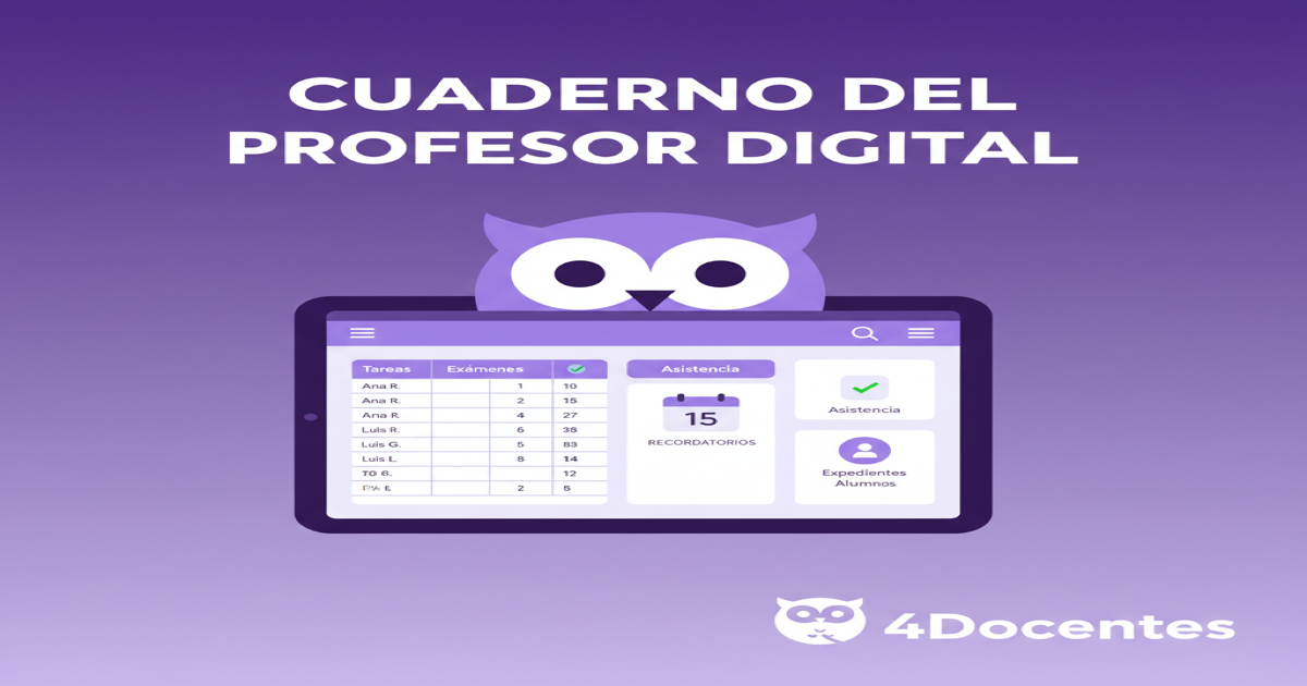 Cuaderno del profesor en PDF para imprimir (gratis)