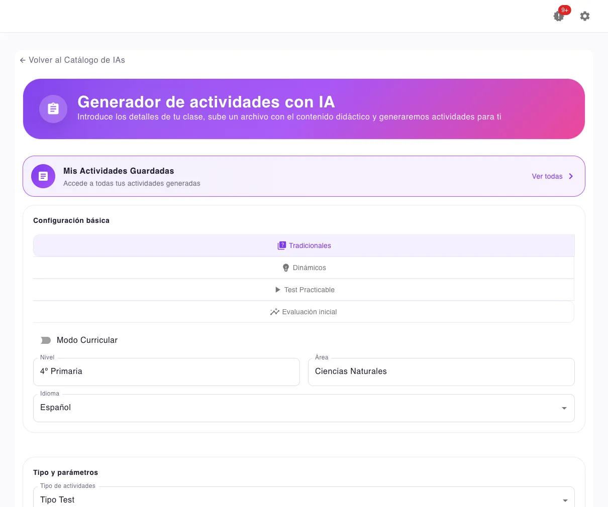 Generador de preguntas tipo test con IA